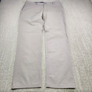 Vineyard Vines Pants Men 36x32 On The Go Slim Chino Performance Beige Quick Dry
